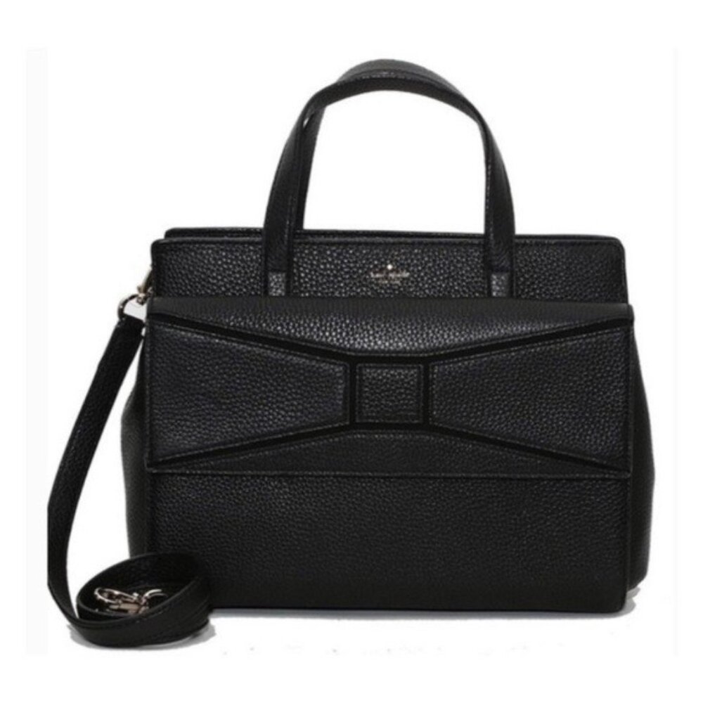 Like New Kate Spade Black Leather Francisa Bridge Place Shoulder Bag Purse
